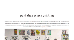 Desktop Screenshot of porkchopscreenprinting.com